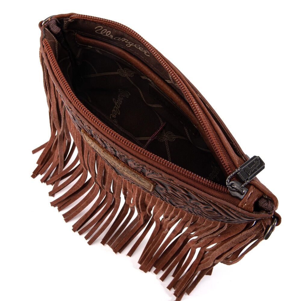 2514 Wrangler Clutch Wristlet Fringe Purse Western Crossbody Bags - Picture 6 of 7